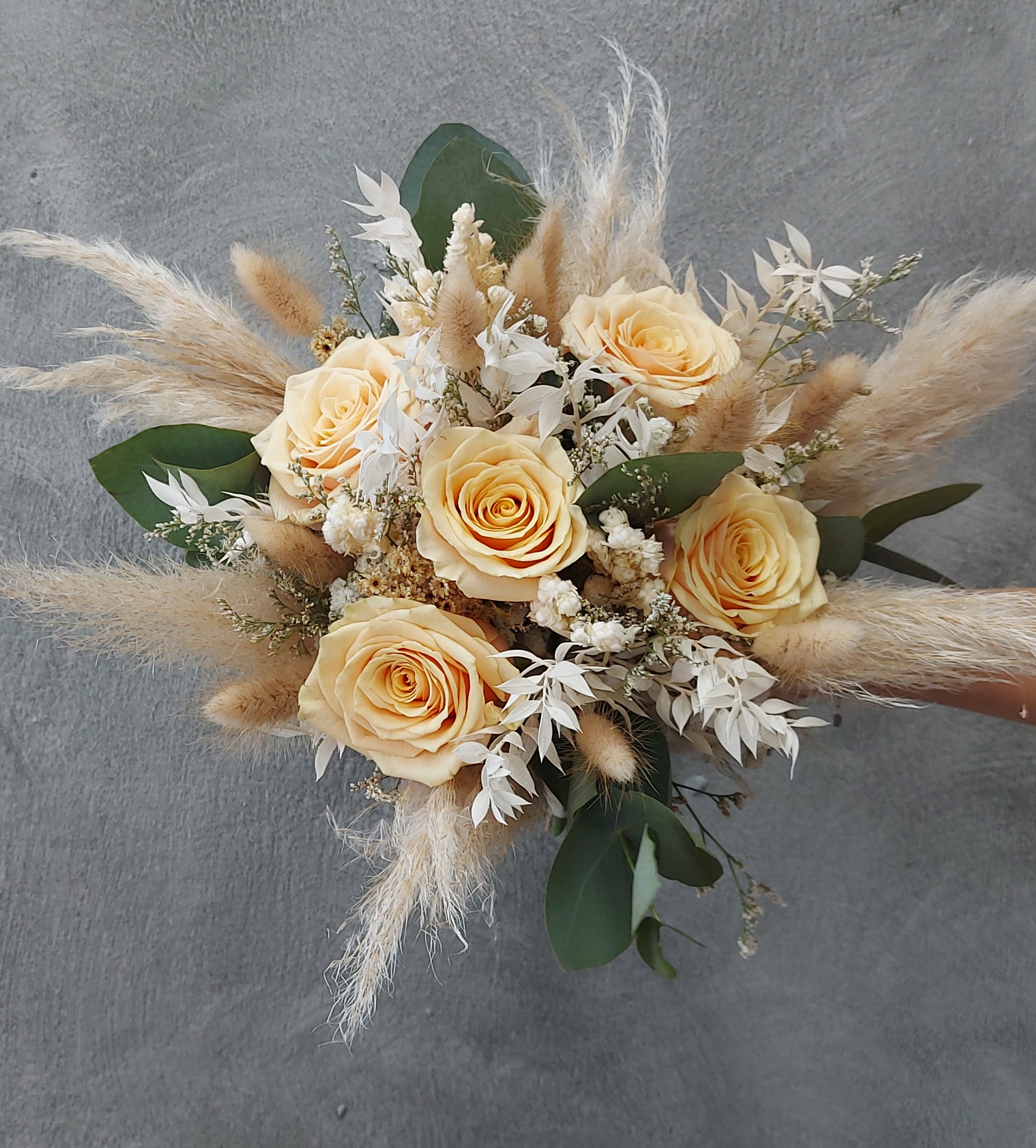 "Boho"-Brautstrauss